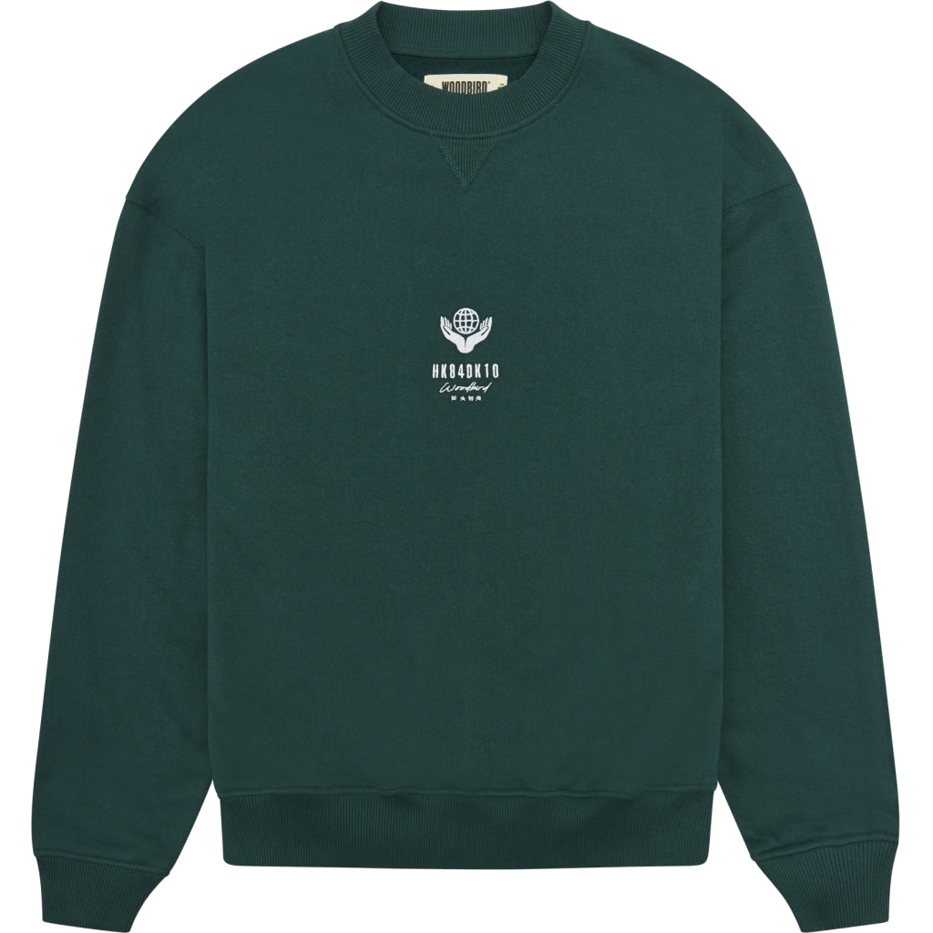 WOODBIRD | COPE GLOBE CREW - FOREST GREEN