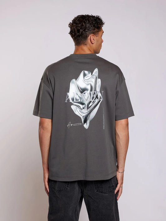 AEDEN Mickey T-Shirt - Dark Shadow