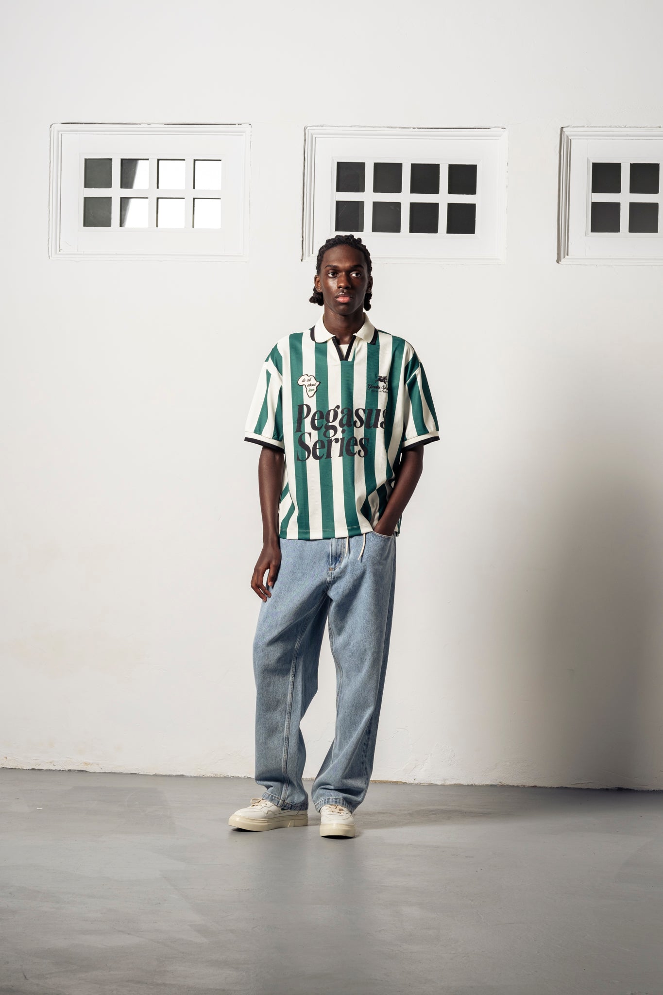 Goodies Sportive About Love Football - Green/Ecru