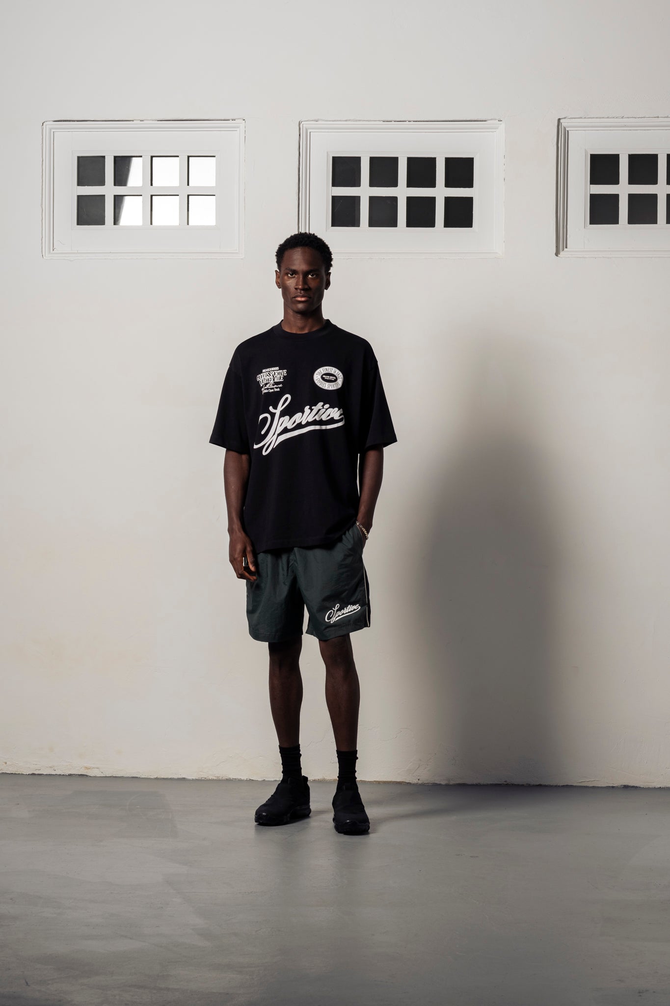 Goodies Sportive Buffalo track tee - Black