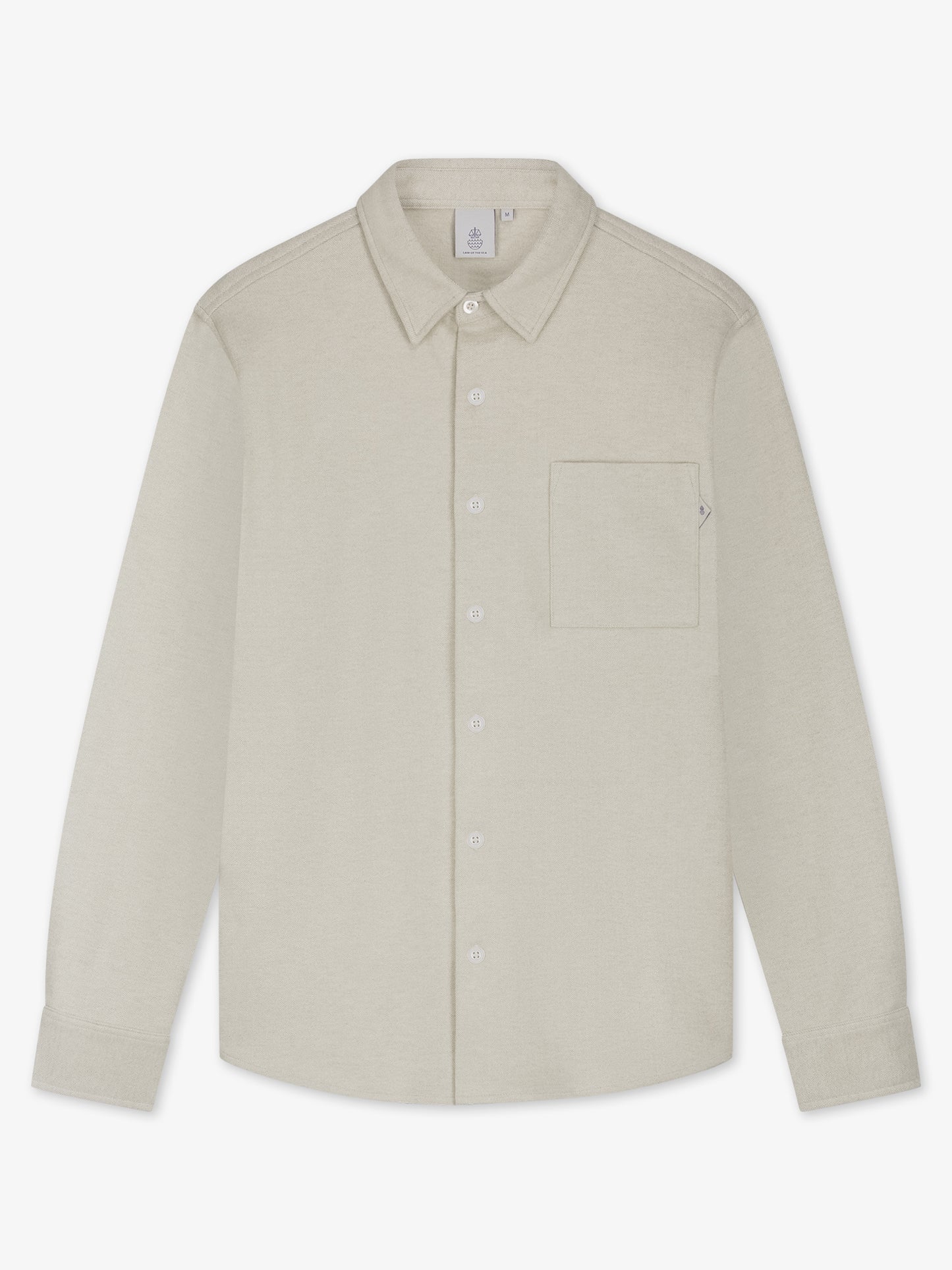 Law Of The Sea Troy Soft Herringbone Shirt - Sand