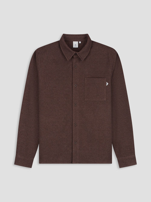 Law of the Sea Niven Twill Overshirt – Brown