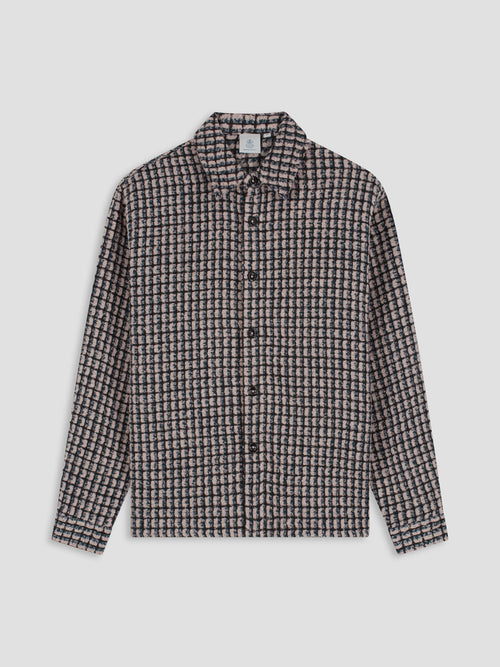 Law of the Sea Sounder Yarn Dyed Check Overshirt – Elderberry