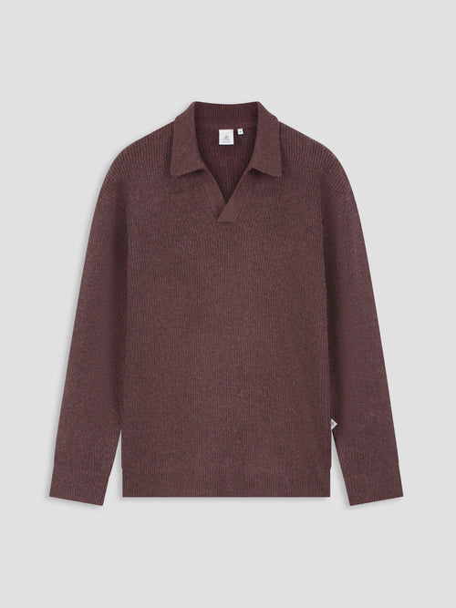 Law of the Sea Ares Knitted Polo – Huckleberry