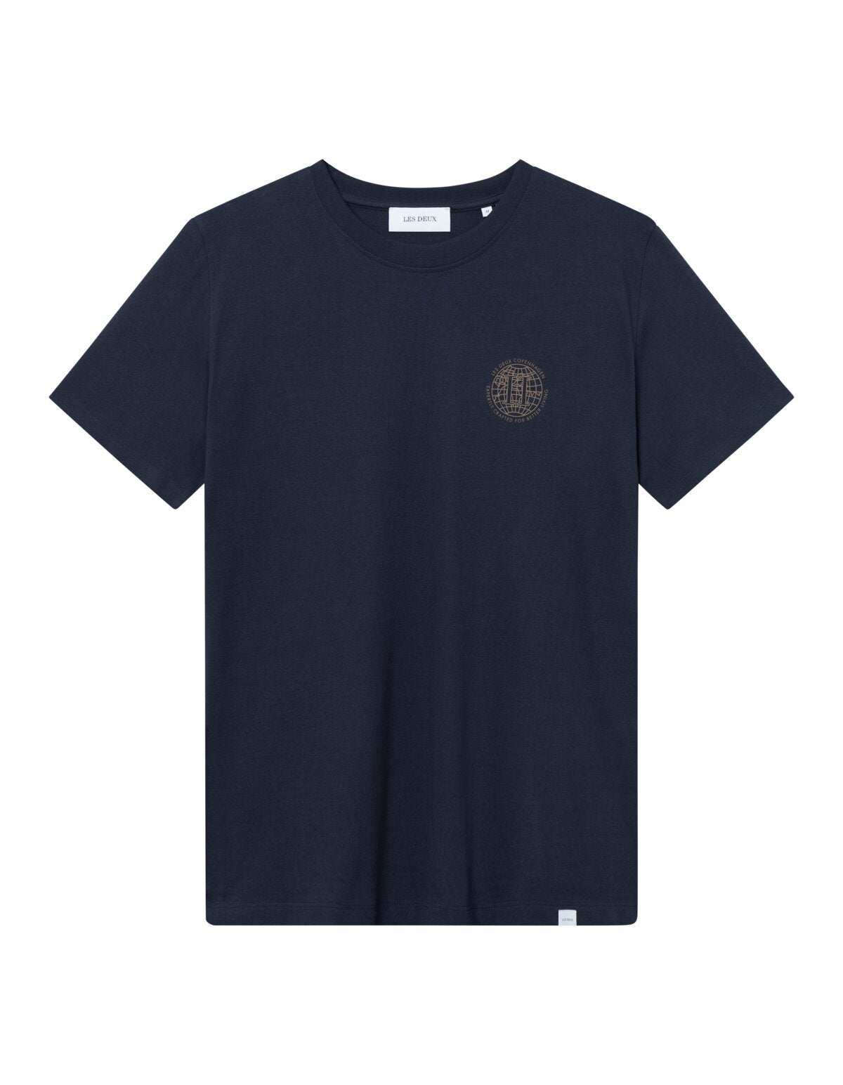 LES DEUX | GLOBE T-SHIRT - NAVY