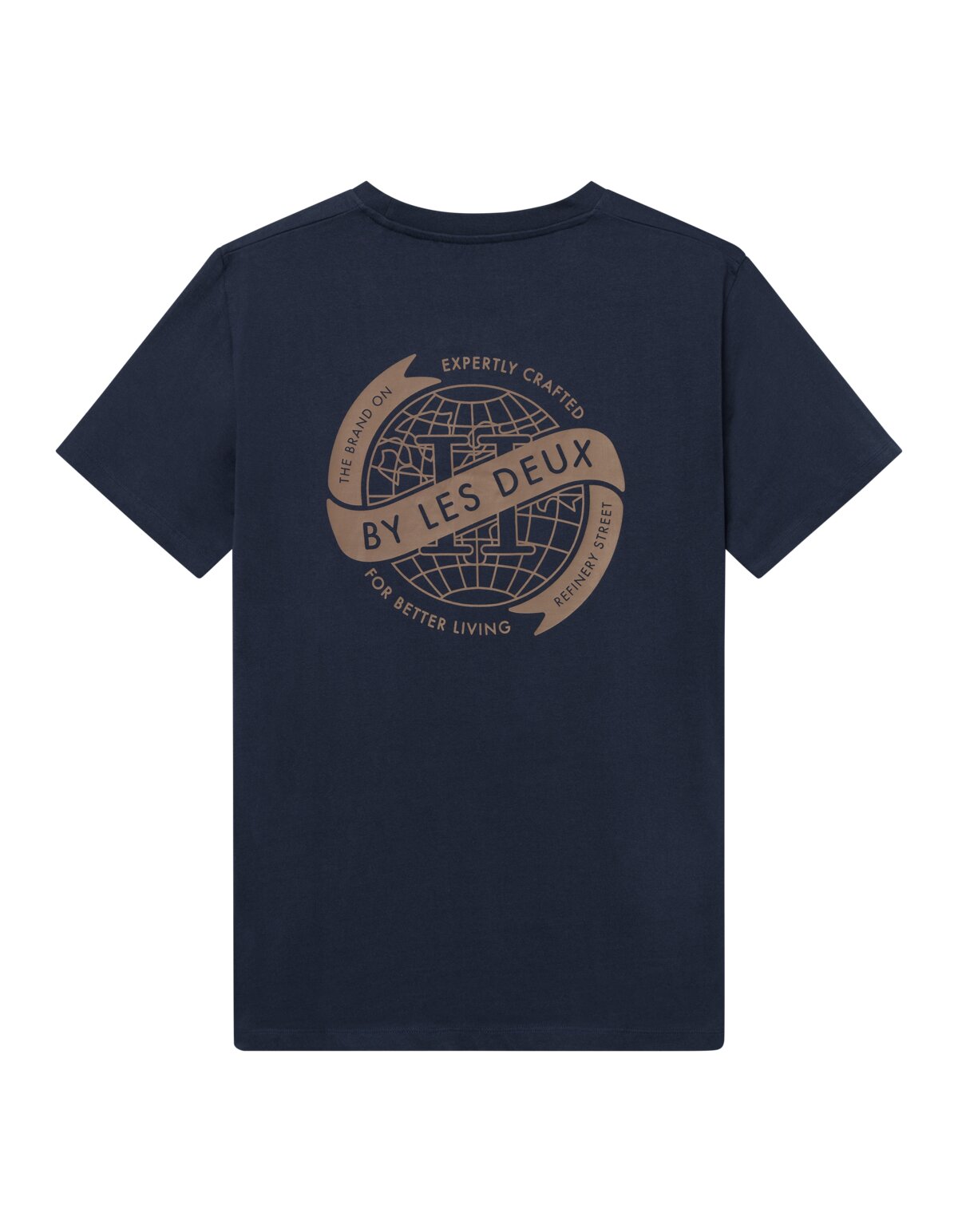 LES DEUX | GLOBE T-SHIRT - NAVY
