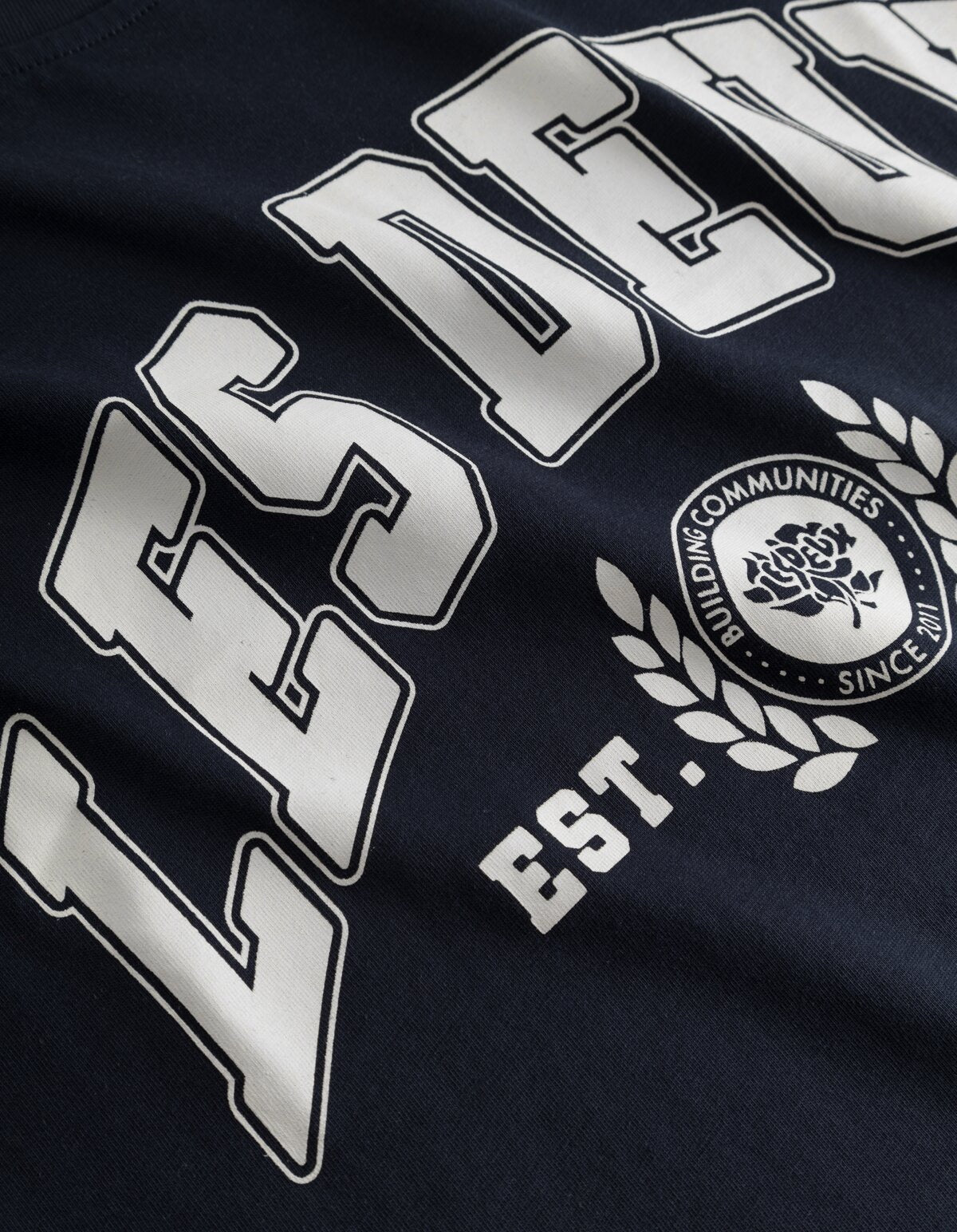 LES DEUX | University T-Shirt - Navy/Lt Ivory