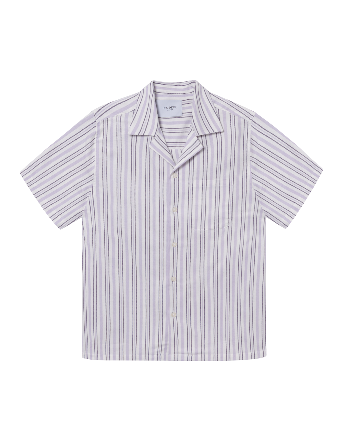 LES DEUX | Lawson Stripe SS Shirt - Orchid