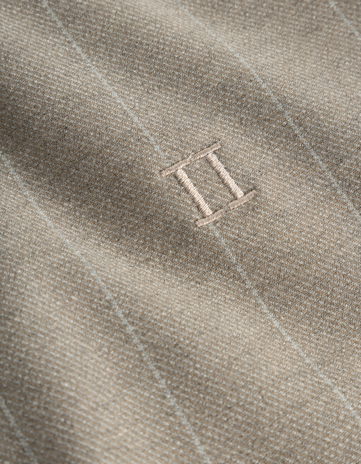 LES DEUX | Como Coach Twill Pinstripe Jacket - Light Sand