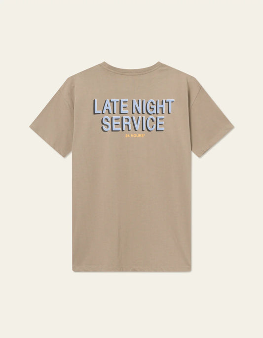 LES DEUX | LATE NIGHT SERVICE T-SHIRT - SAND