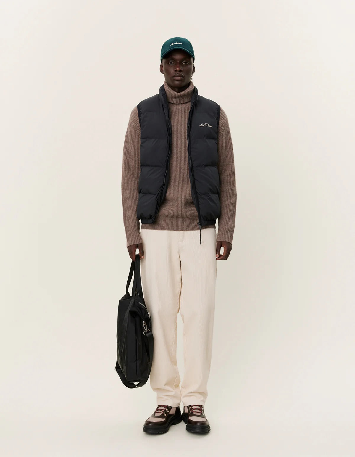 LES DEUX | NEWPORT PADDED VEST - BLACK