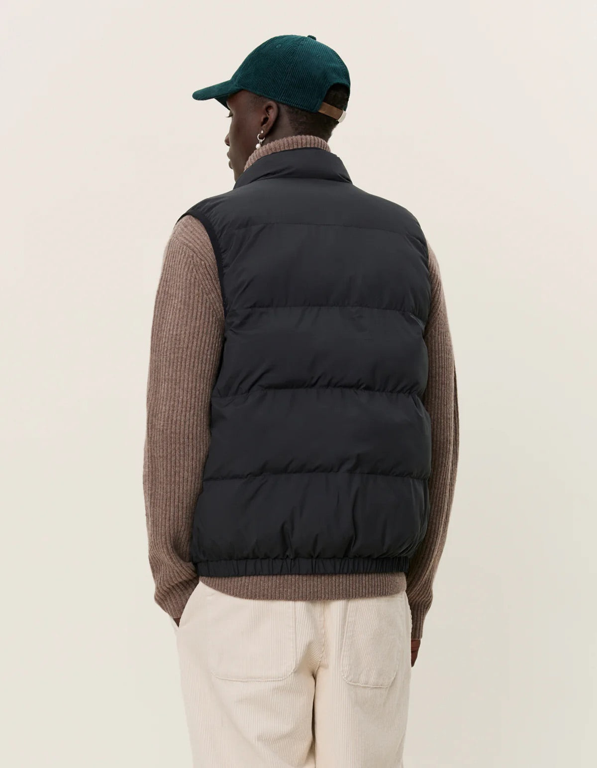LES DEUX | NEWPORT PADDED VEST - BLACK