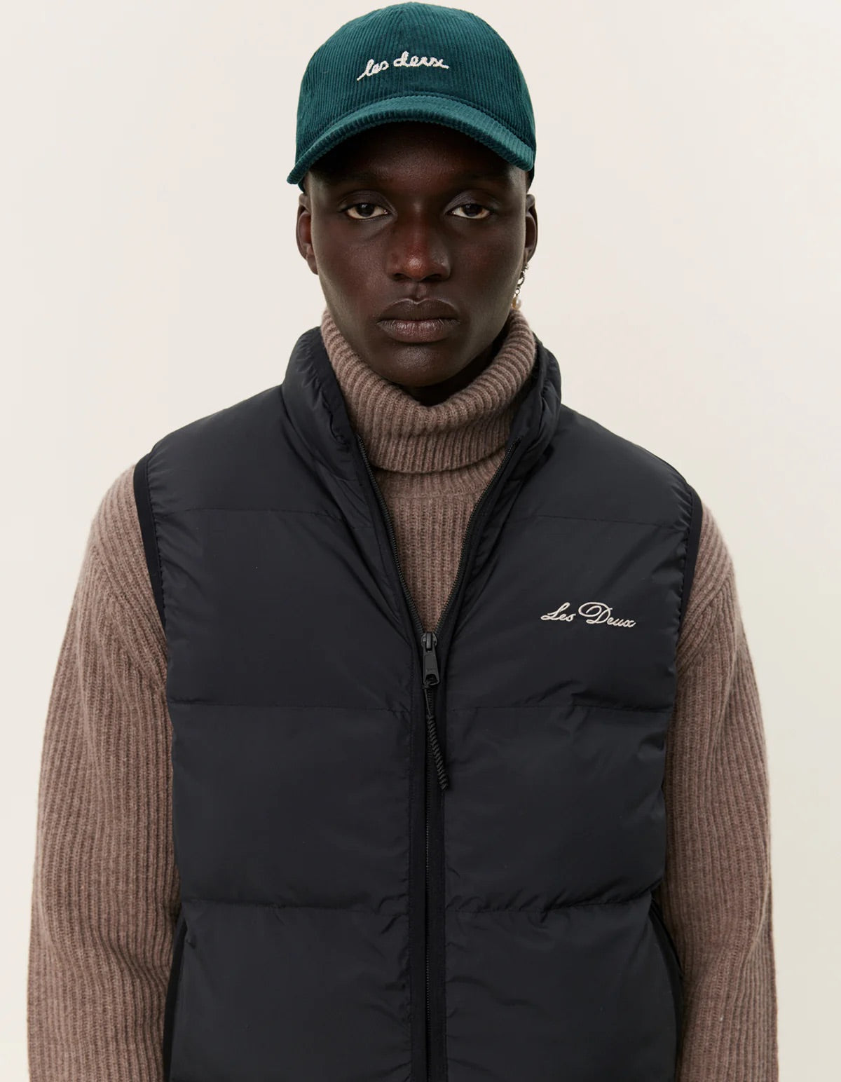 LES DEUX | NEWPORT PADDED VEST - BLACK
