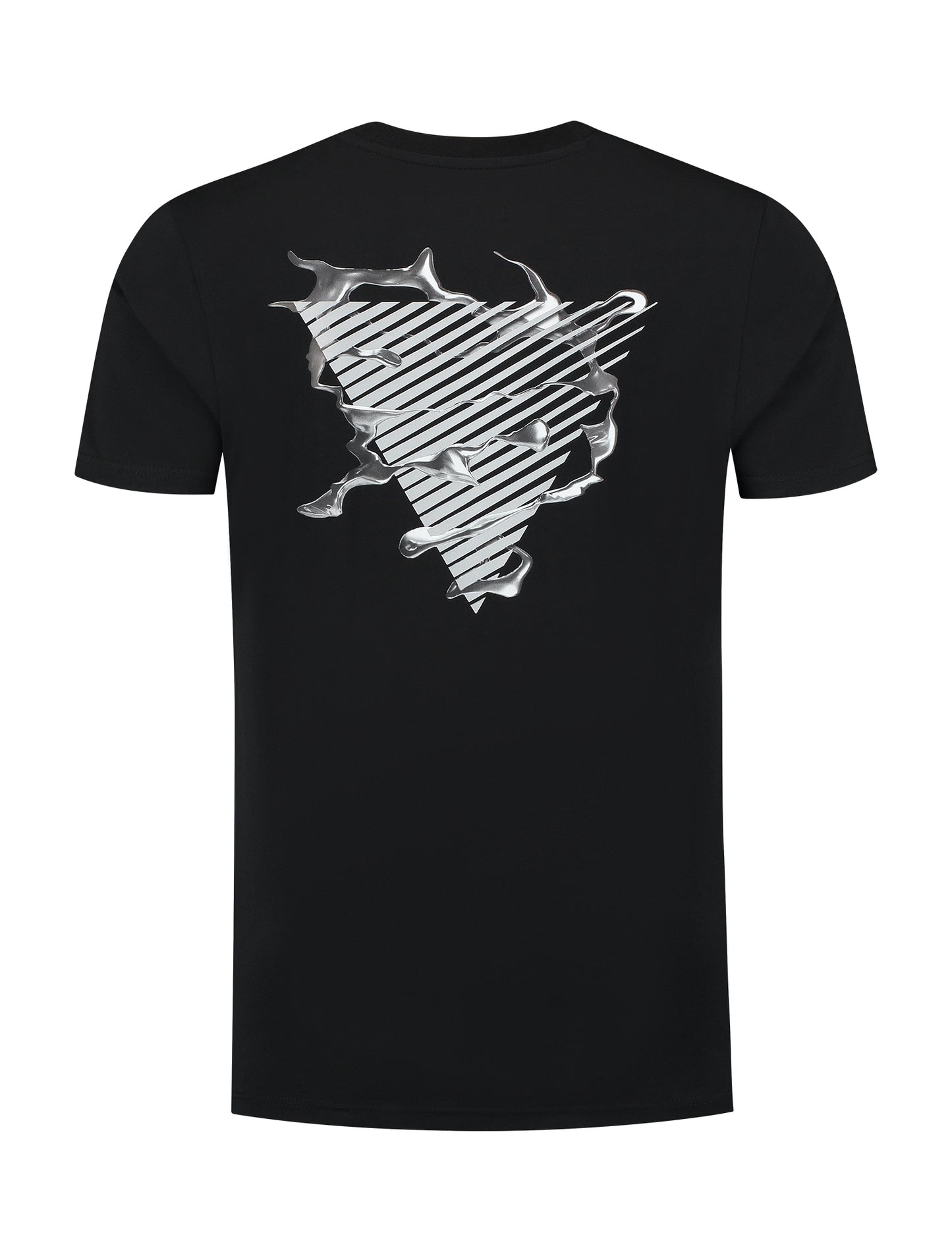 PURE PATH | Liquid Metal Logo T-Shirt - Black