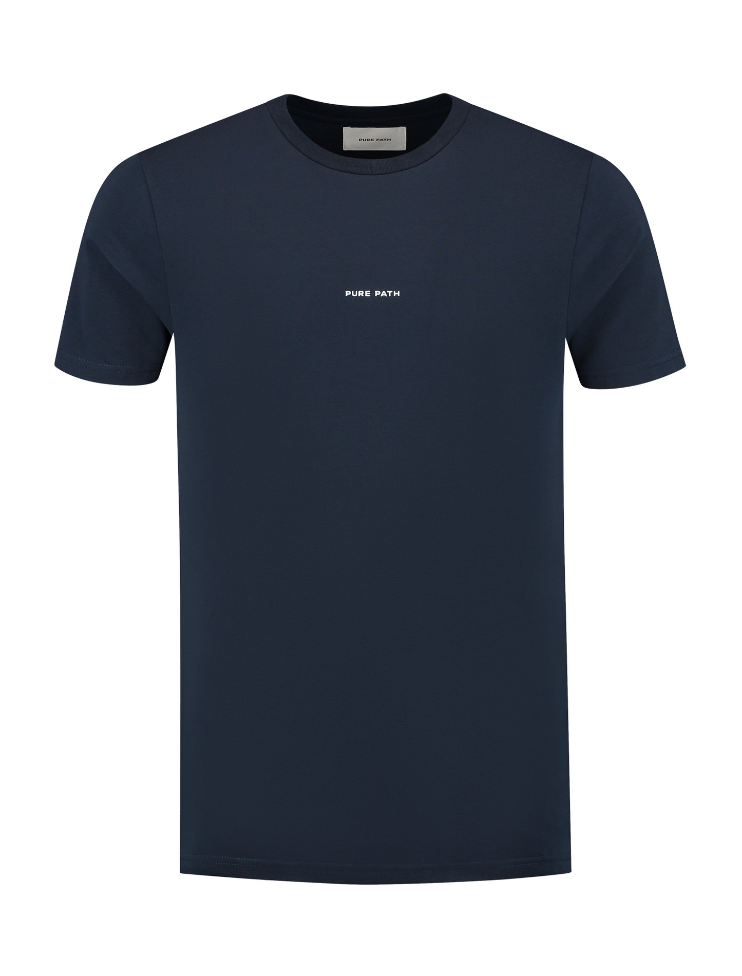 PURE PATH | Liquid Metal Logo T-Shirt - Navy
