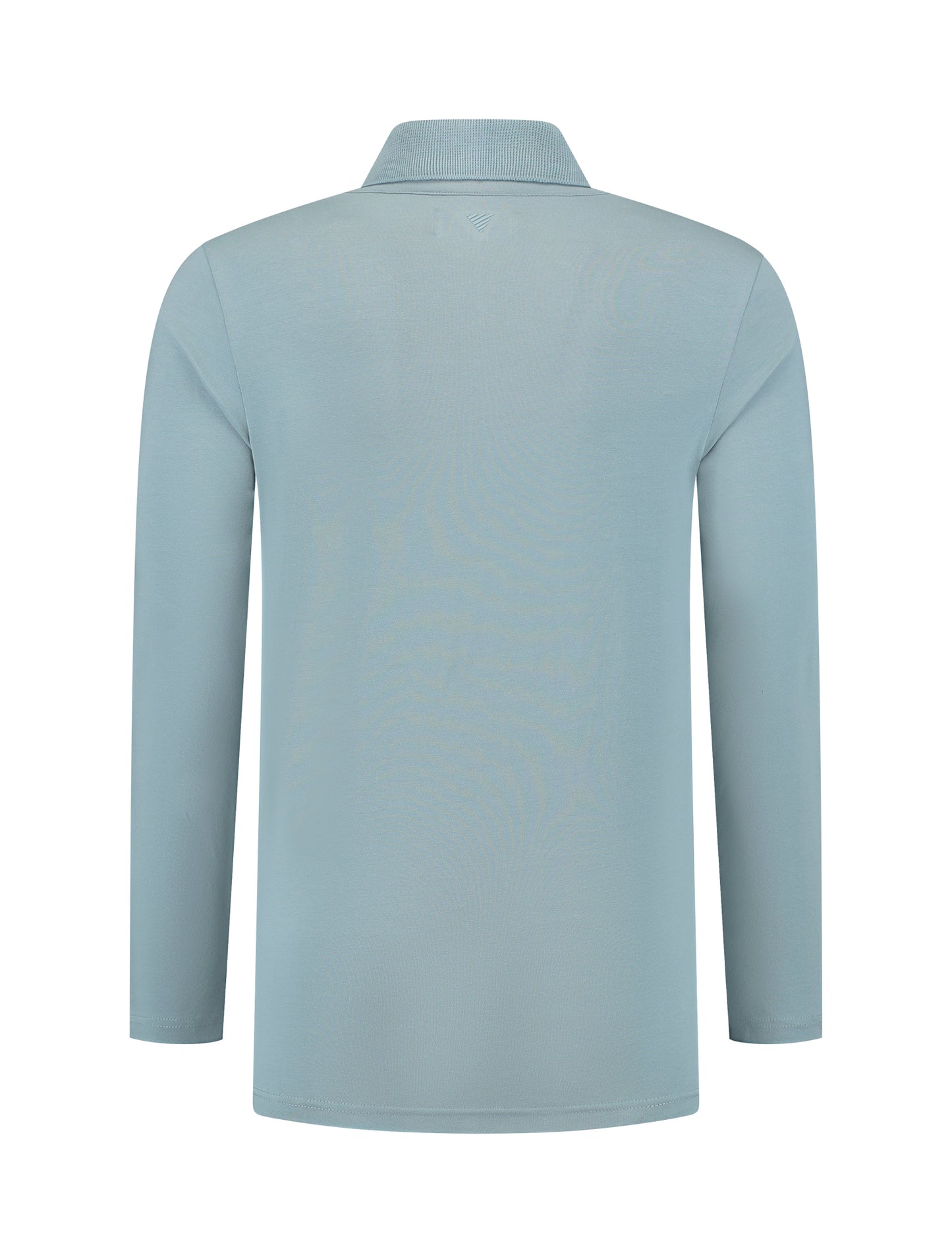 PURE PATH | Triangle Long Sleeve Polo - Blue Grey