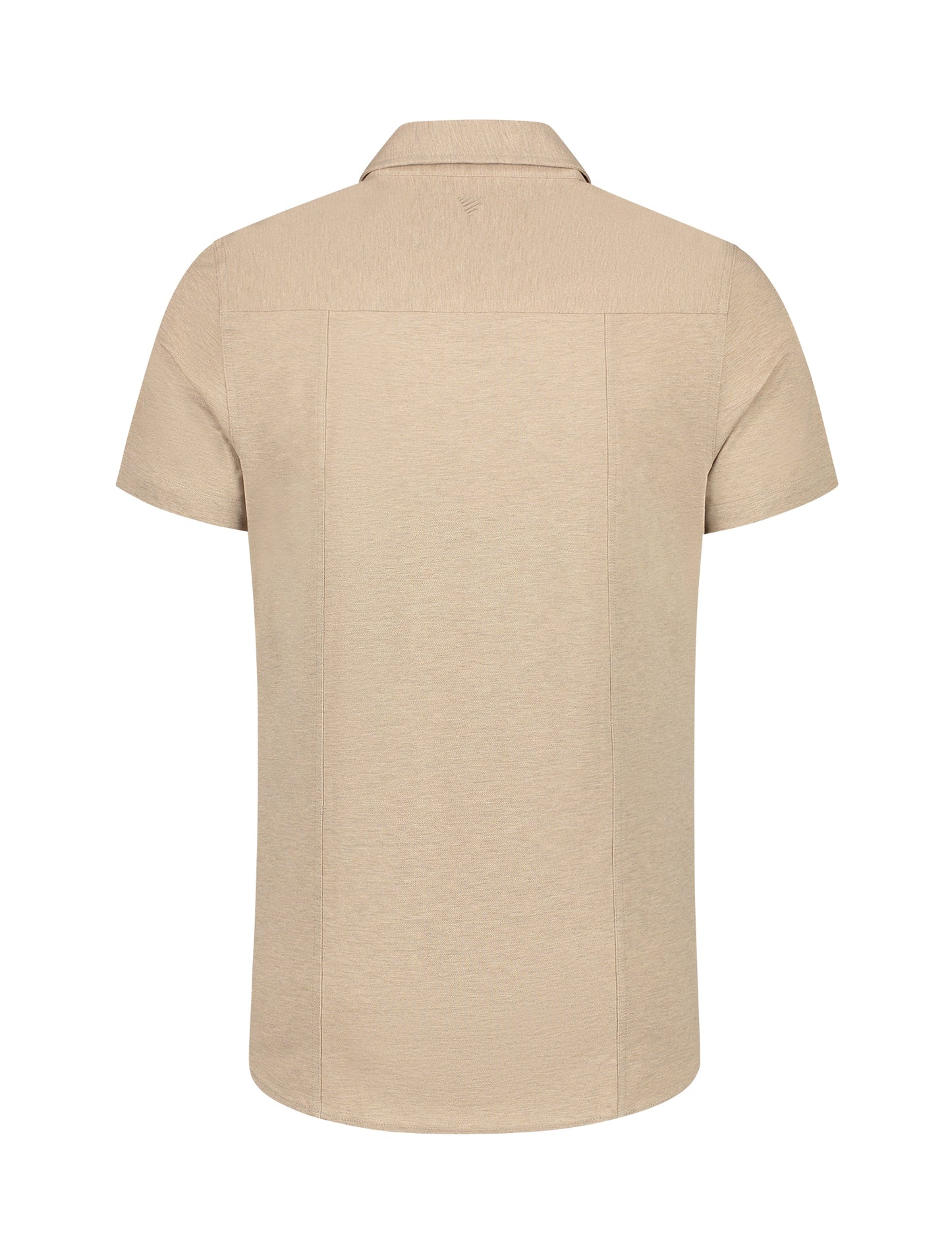 PURE PATH | Pique Shortsleeve Shirt - Sand