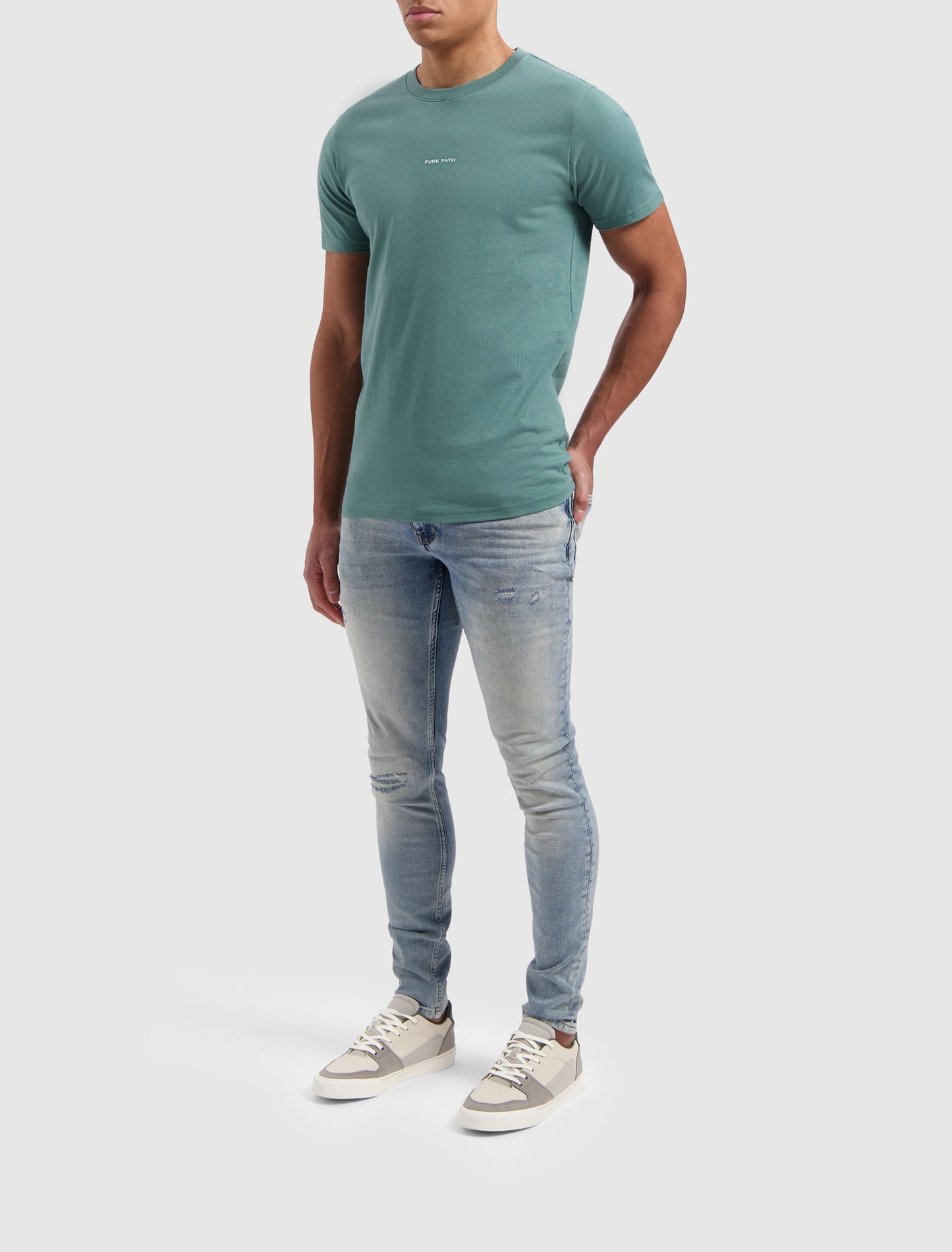 PURE PATH | The Jone W1202 - Denim Mid Blue