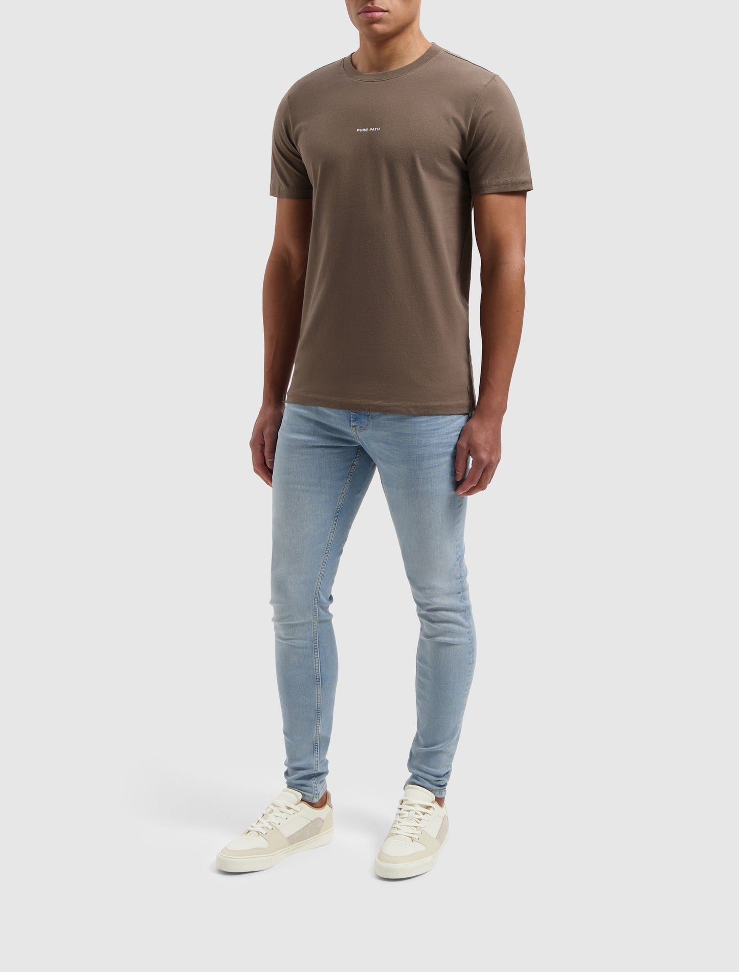 PURE PATH | Essential Logo T-Shirt - Brown
