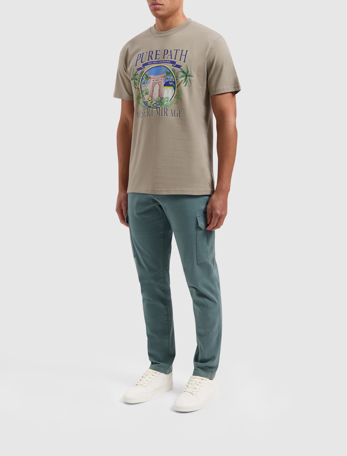 PURE PATH | Desert Mirage T-Shirt - Taupe