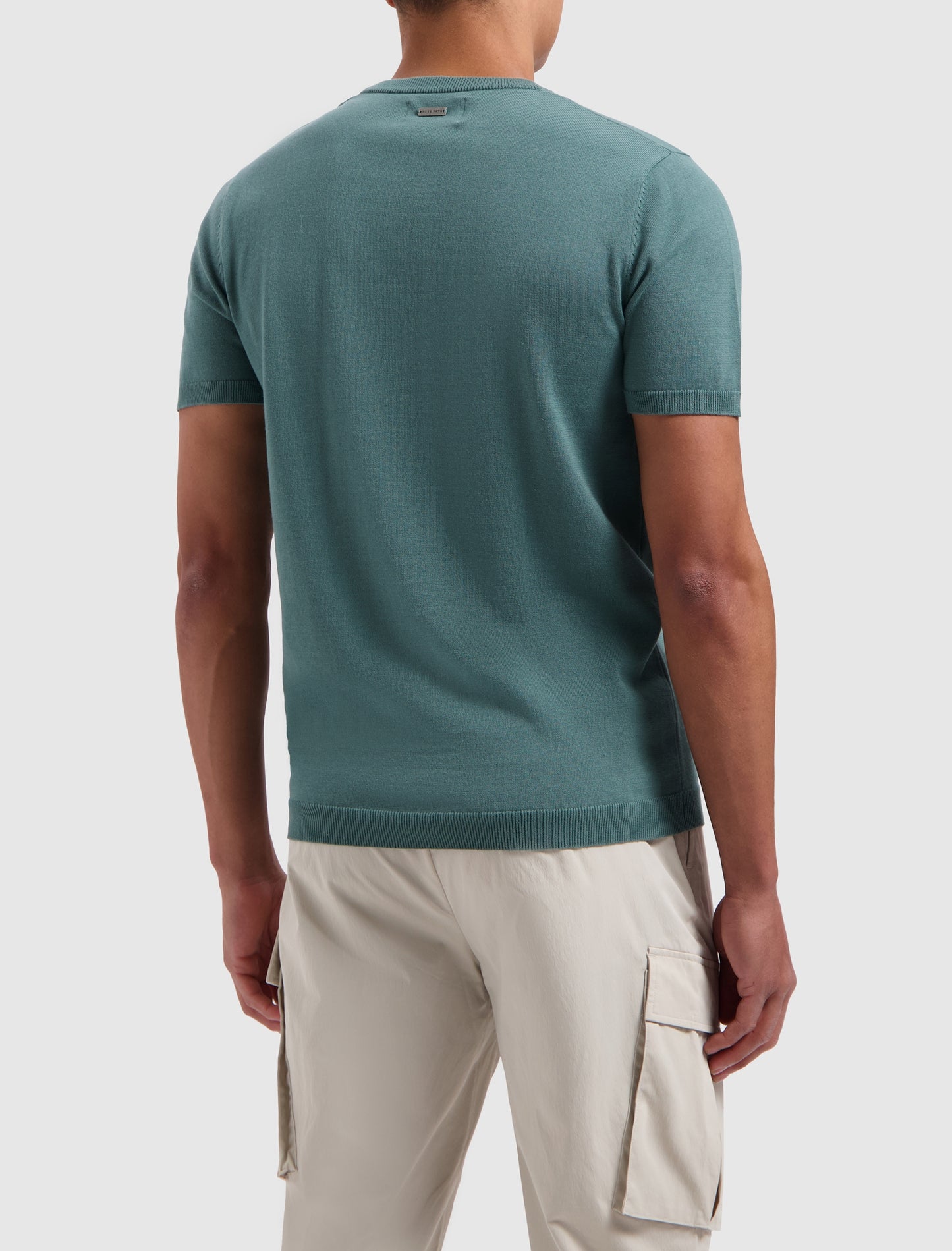 PURE PATH | Knitwear T-Shirt - Faded Green