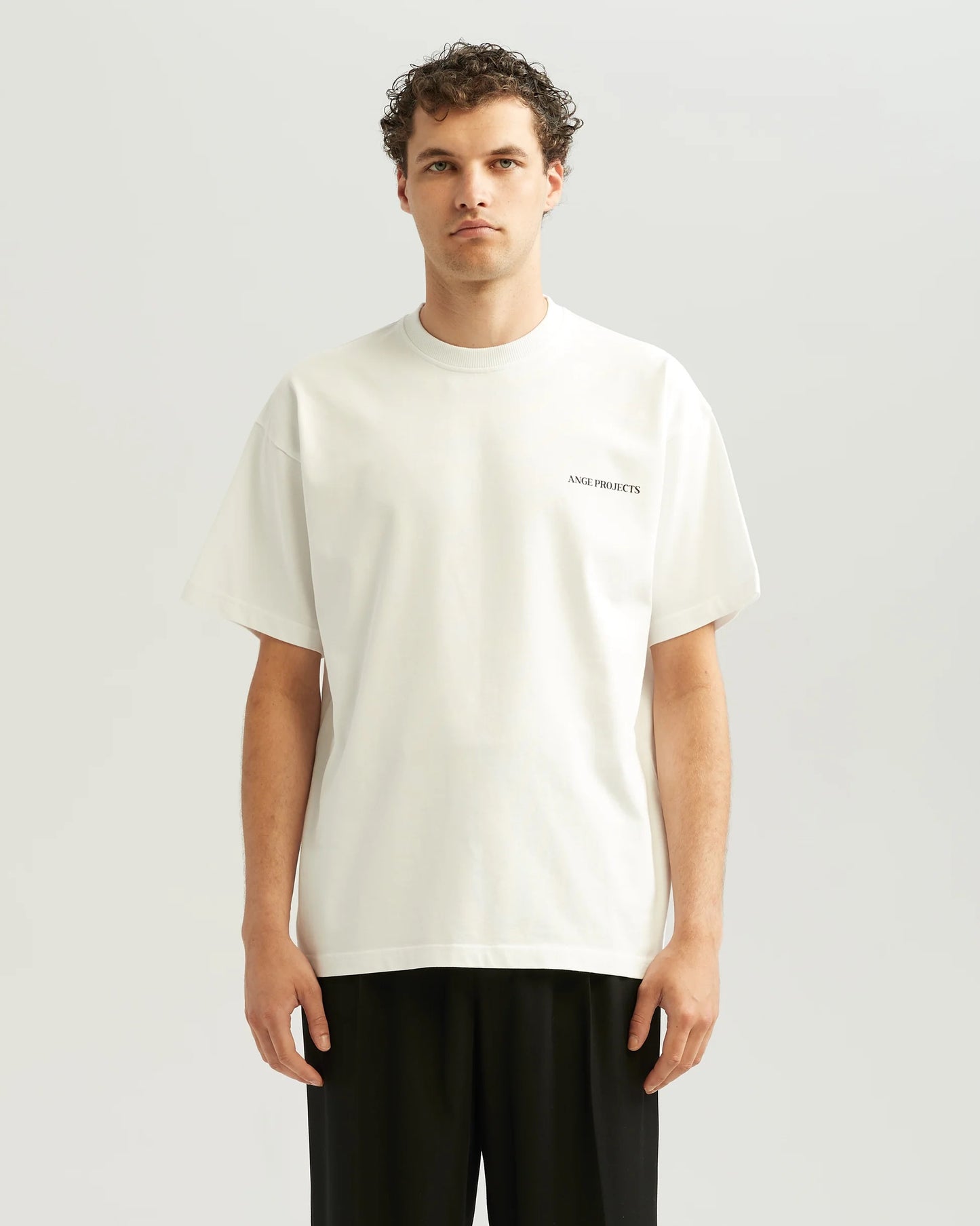 ANGE PROJECTS | GLASS OF WINE TEE - WHITE