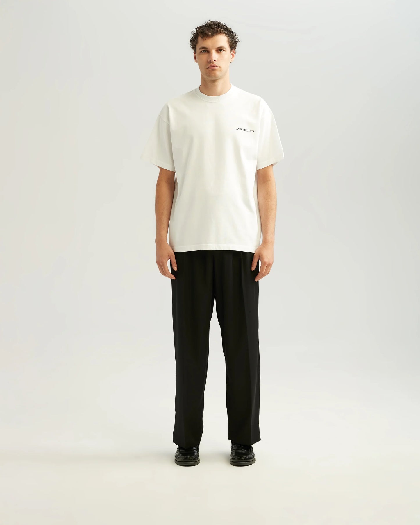 ANGE PROJECTS | GLASS OF WINE TEE - WHITE