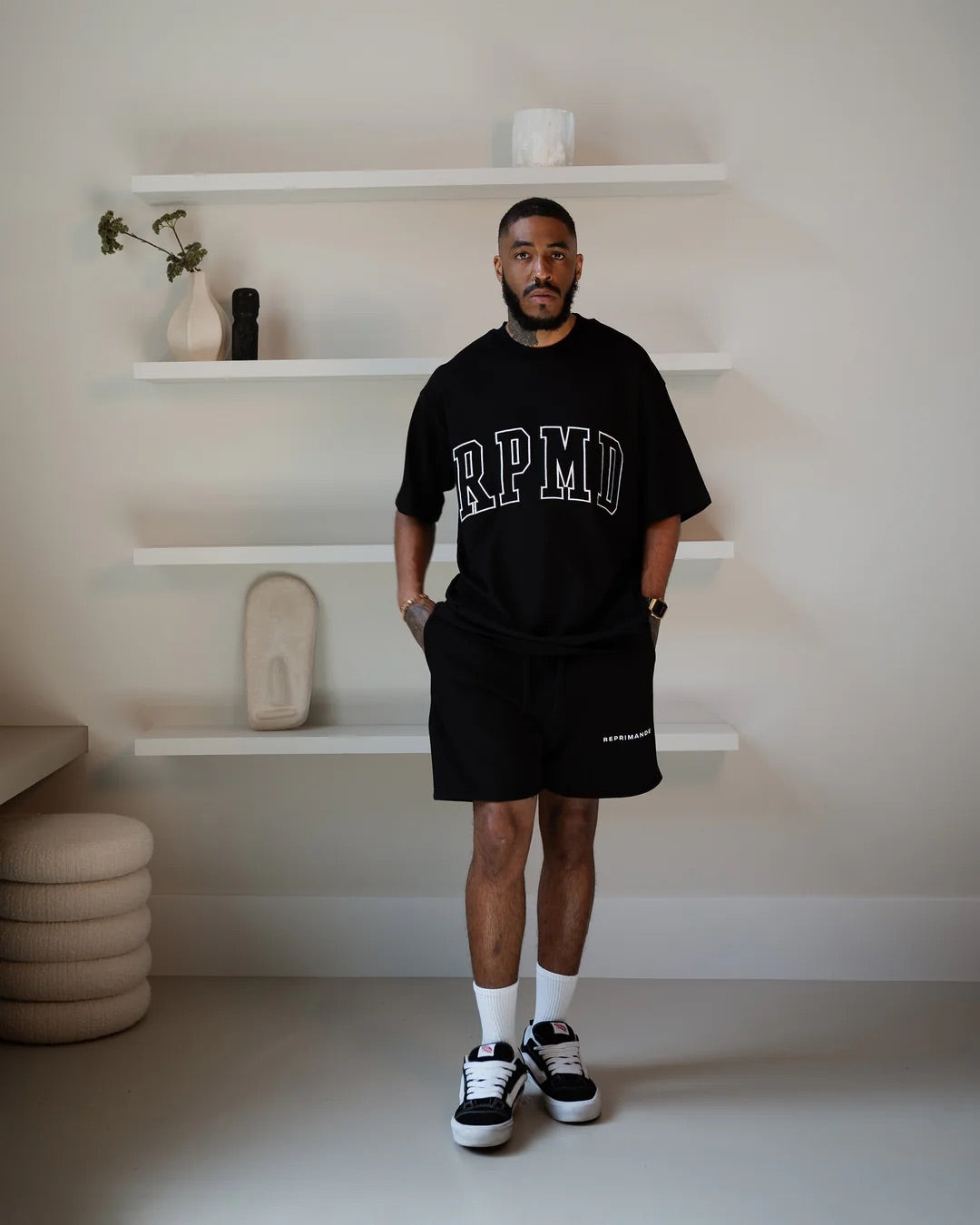 REPRIMANDE | College RPMD T-Shirt - Black