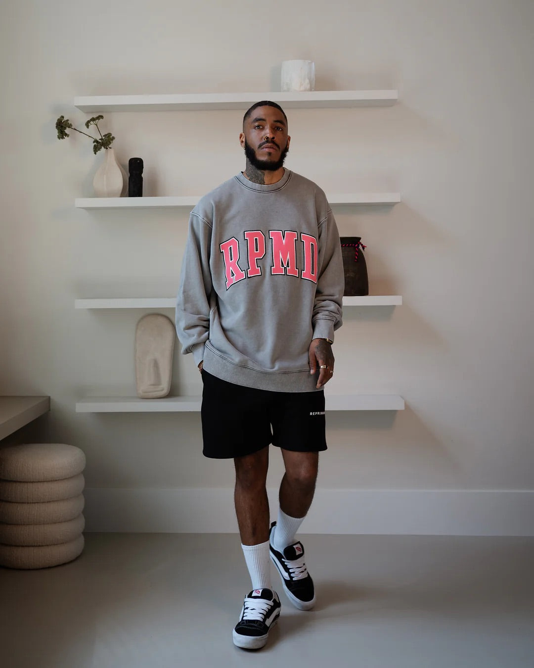 REPRIMANDE | College RPMD Sweat - Lava Smoke