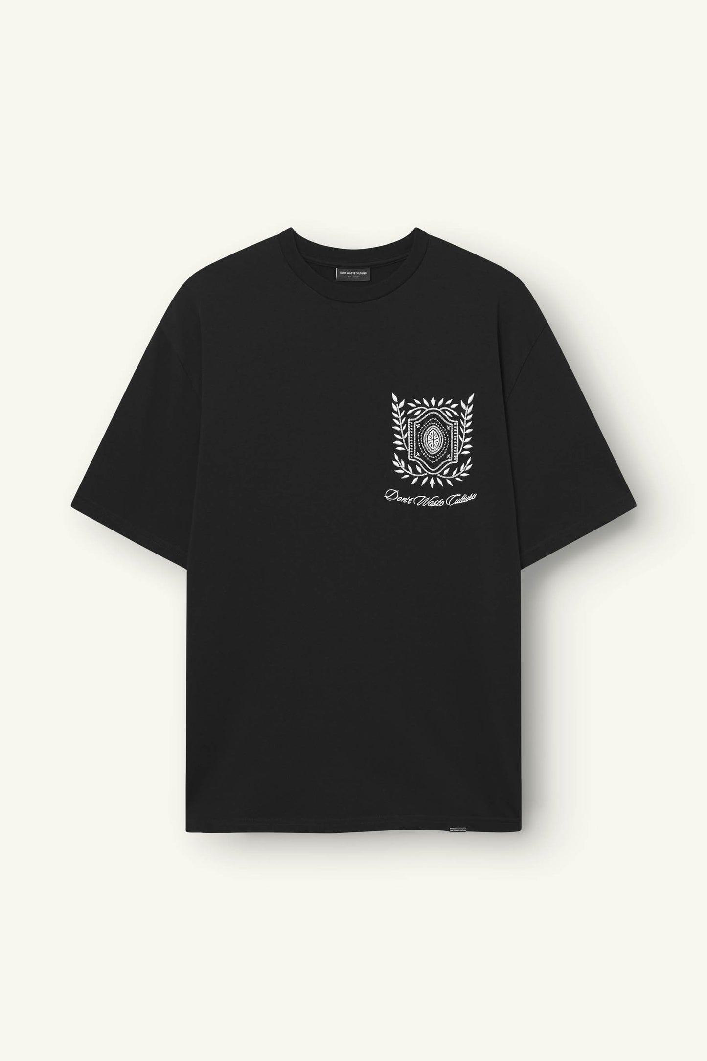 DON'T WASTE CULTURE | FLORE T-SHIRT - BLACK