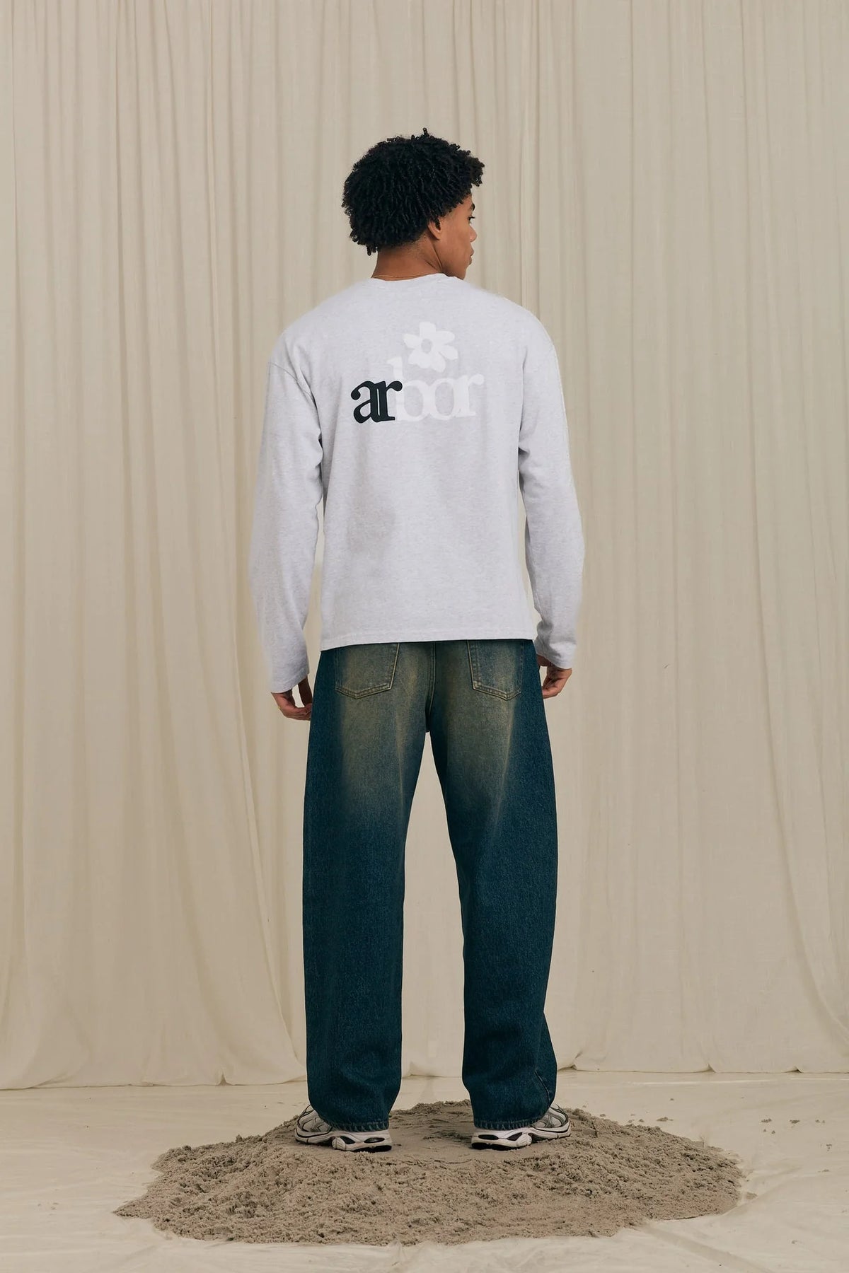 Arbor Antwerp Lotus Longsleeve - Grey Mel – afbeelding 3