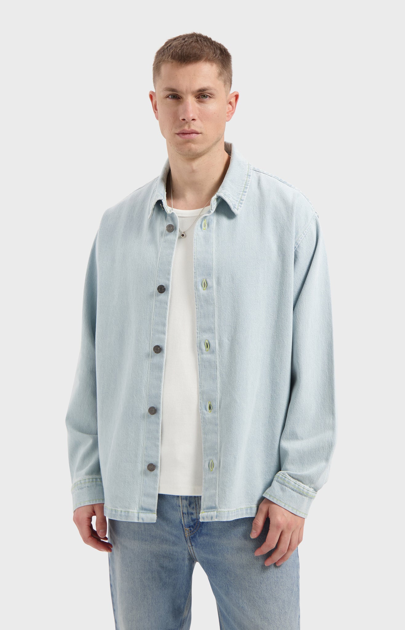 Law Of The Sea Cleveland Denim Shirt - Bleach