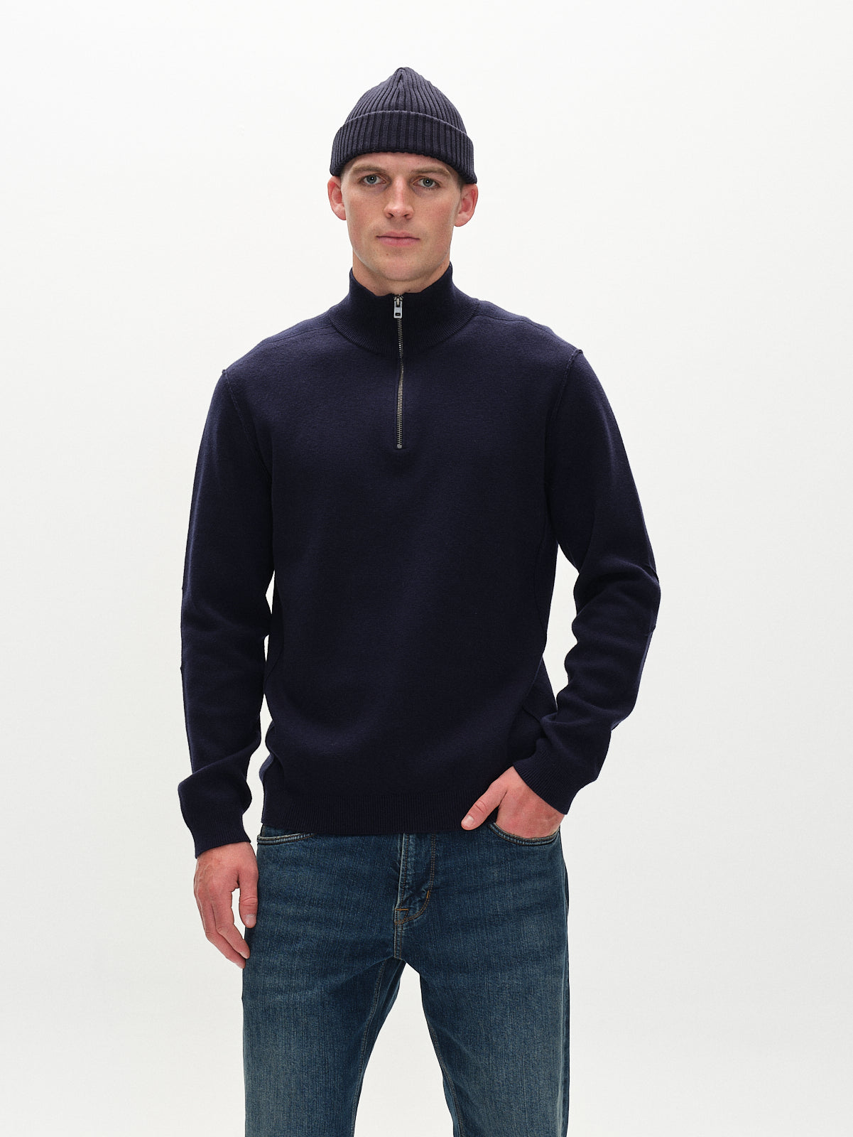 GABBA | BLANKO ROLL NECK KNIT - NAVY