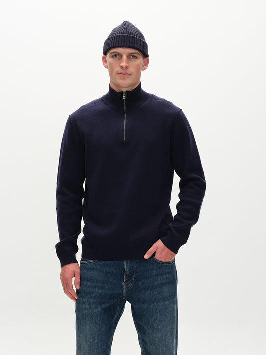 GABBA | BLANKO ROLL NECK KNIT - NAVY