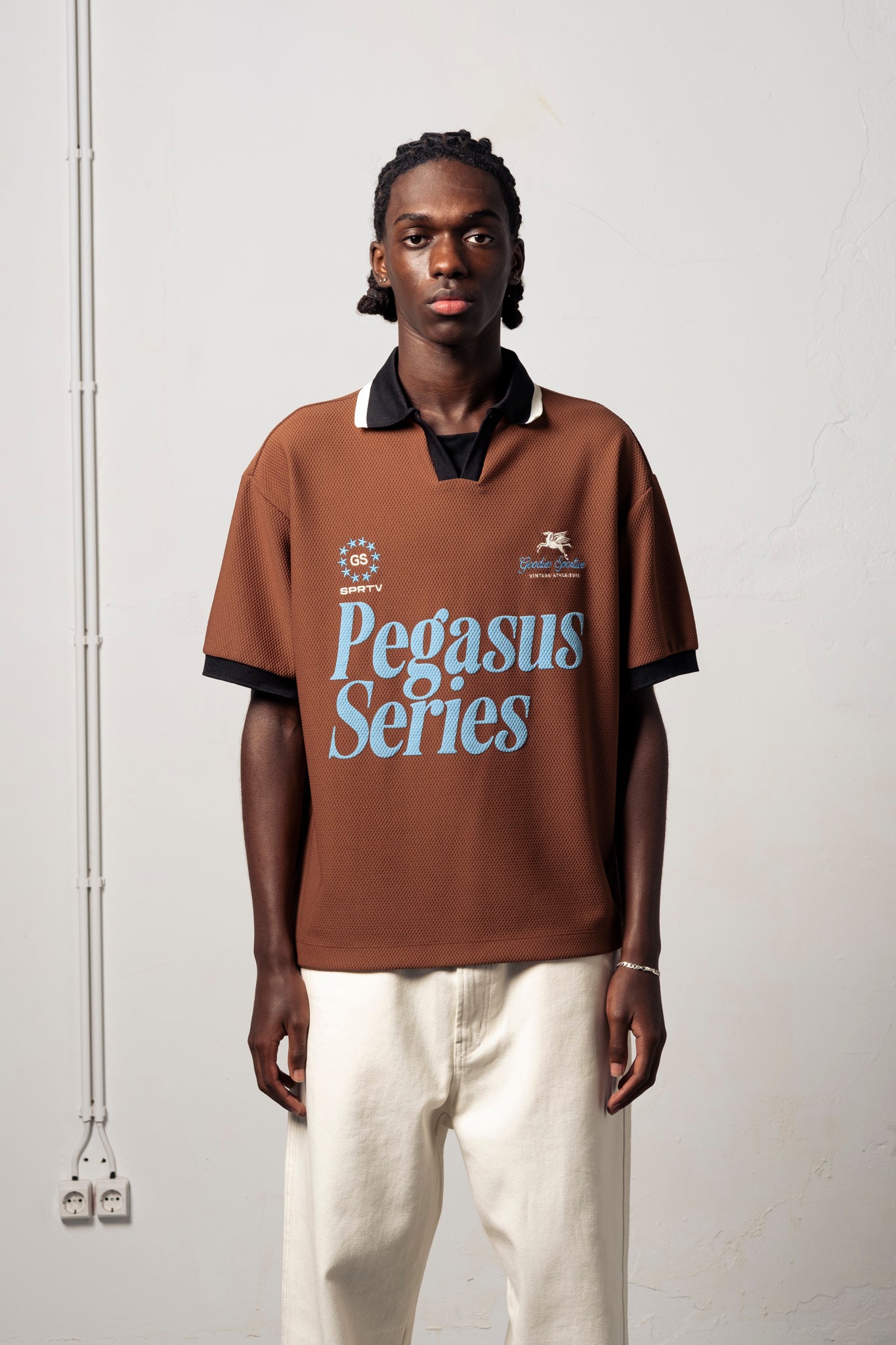 Goodies Sportive SPRTV Football Tee - Brown