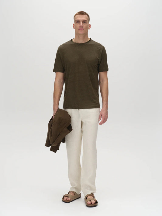 GABBA | Duke Linen SS Tee - Forest Night