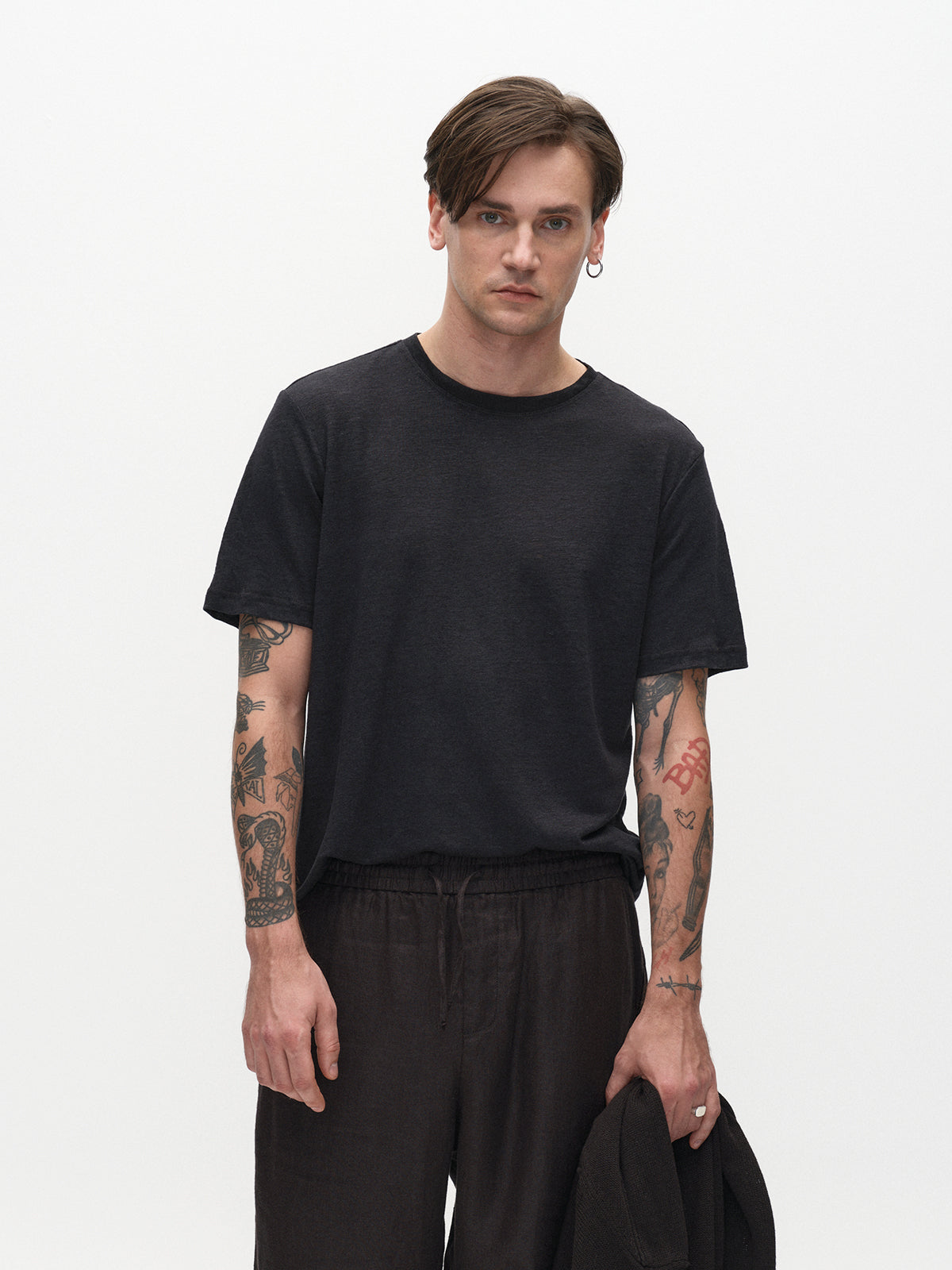 GABBA | Duke Linen SS Tee - Black