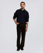 ASPESI Wool Blend Polo Shirt – Navy – afbeelding 2