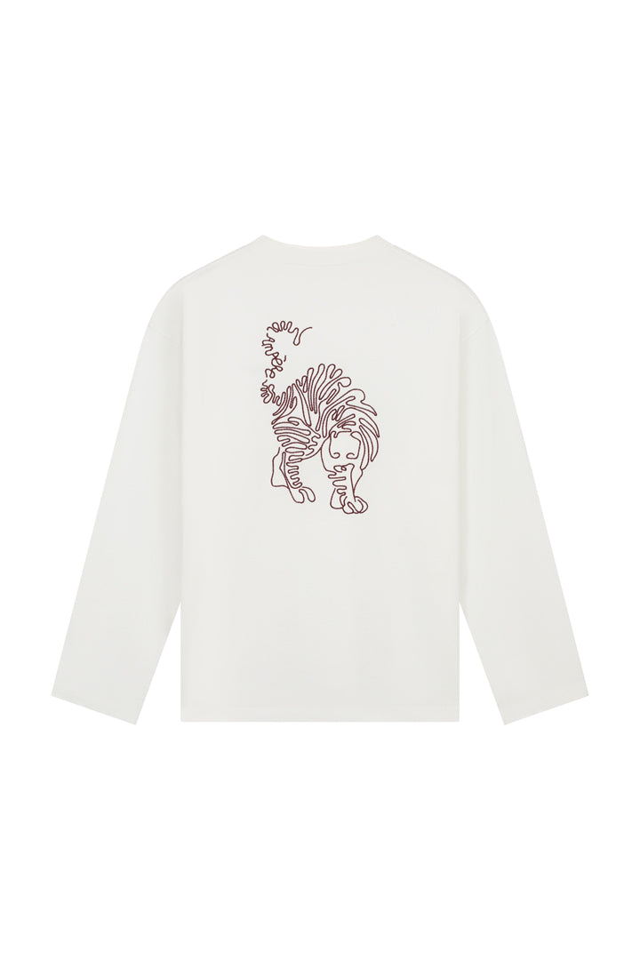 AMPÈRE Ellen Dry Jersey Longsleeve Tee – White
