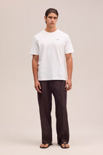 NN07 Adam Casual logo Pima T-Shirt - White – afbeelding 2