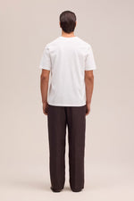 NN07 Adam Casual logo Pima T-Shirt - White – afbeelding 3