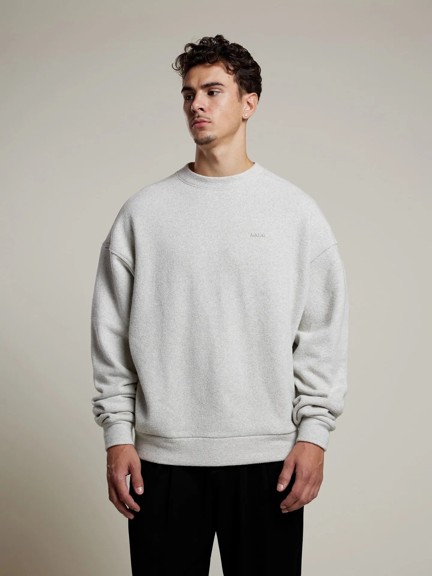 AEDEN | SAM SWEATER - GREY