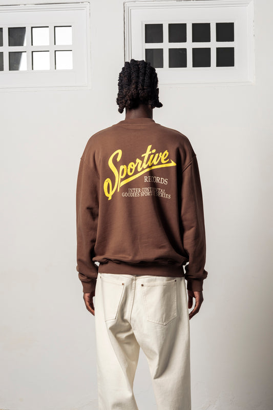 Goodies Sportive Intercontinental Crewneck - Brown