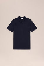 NN07 Paul Open Cotton Polo - Navy