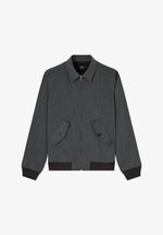 A.P.C. Classic Grey Jacket in a Cotton-Wool Blend – Gris
