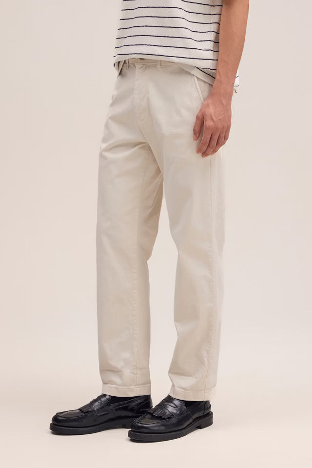 NN07 AdenStraight leg regular fit chino - Ivory