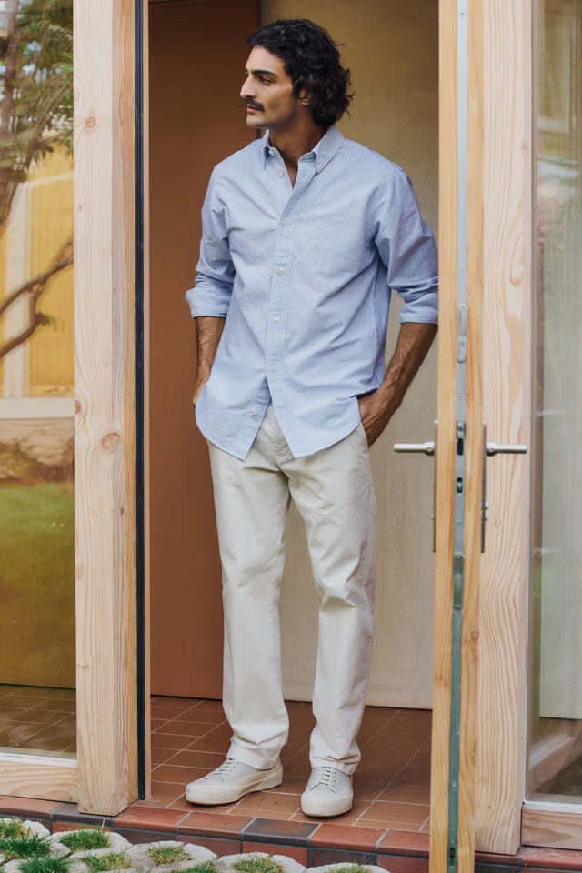 NN07 AdenStraight leg regular fit chino - Ivory