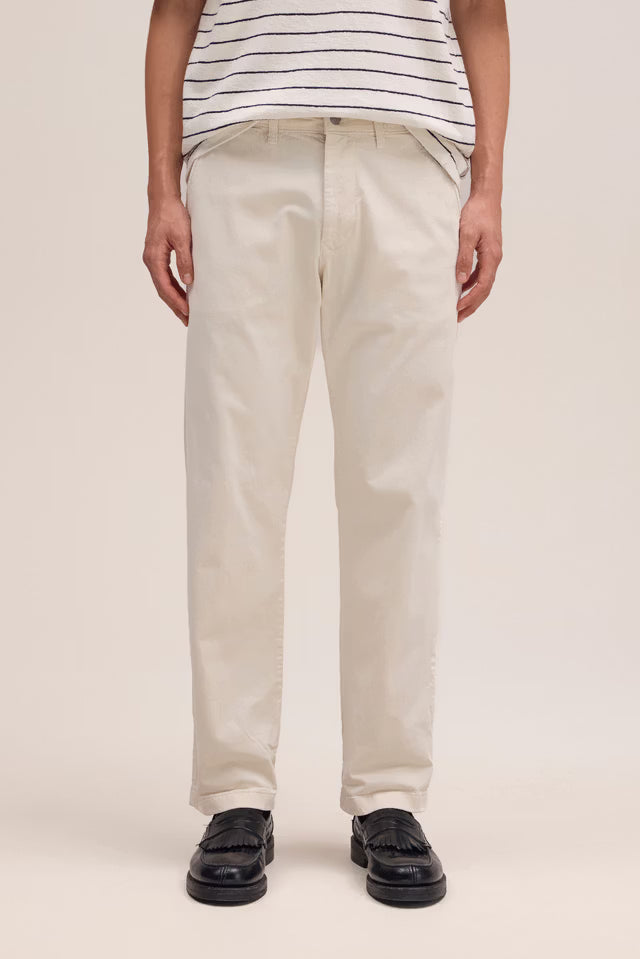NN07 AdenStraight leg regular fit chino - Ivory