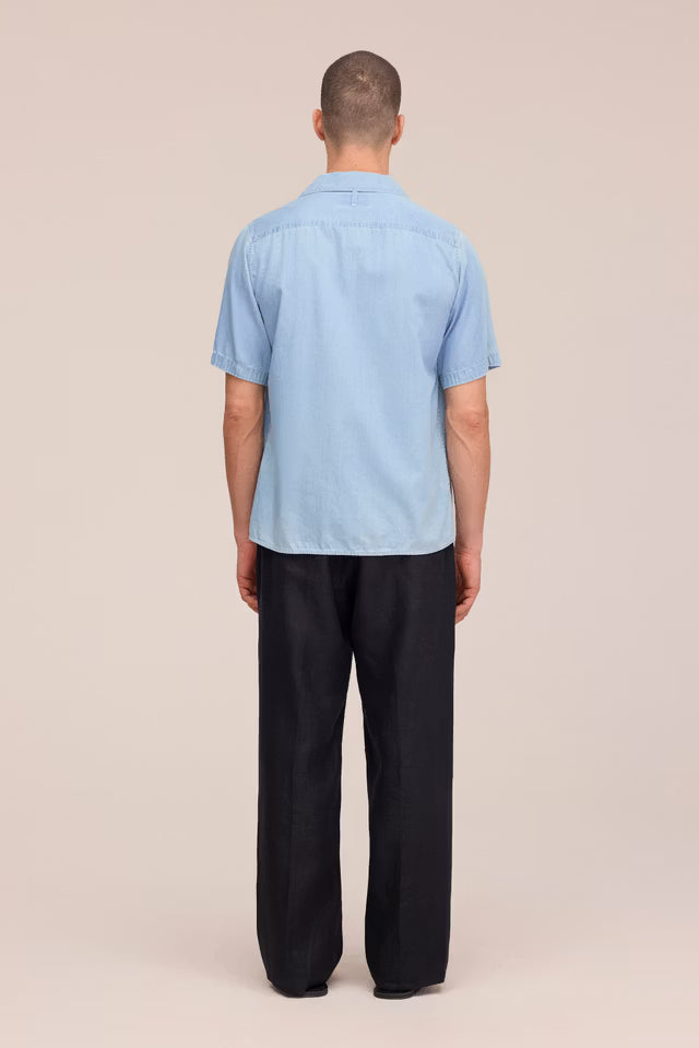 NN07 Julio Twill Shirt - Bleach Indigo