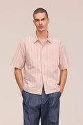 NN07 Reed Supima Cotton shirt - Pink Stripe